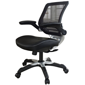 Modern Black Mesh Back Ergonomic Office Chair with Flip-up Arms - Image 5